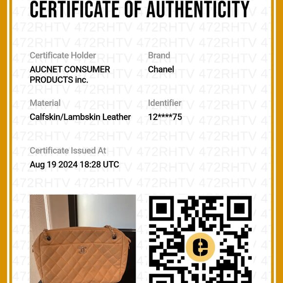 *SOLD* CHANEL Large Beige Quilted Camera Case Bag - Pre-Owned - Picture 7 of 7